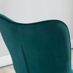 Кресло Homcom 839-453V00BU 66x73x102 (Blue/Chrome) Thumb