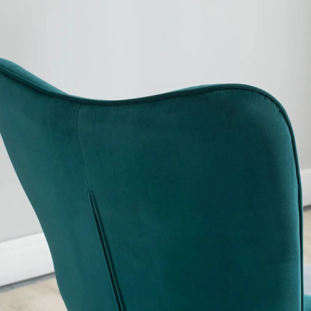 Кресло Homcom 839-453V00BU 66x73x102 (Blue/Chrome) - 7