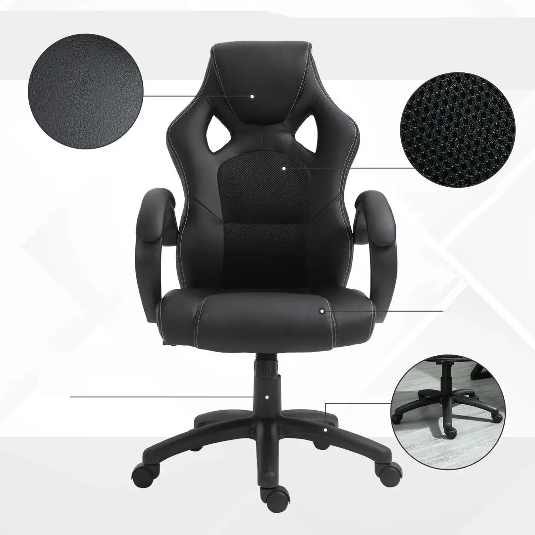 Кресло Homcom A2-0089 71x61x108 cm (Black) - 3