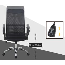 Fotoliu Homcom A2-0093 63x61x119 cm (Black) Thumb