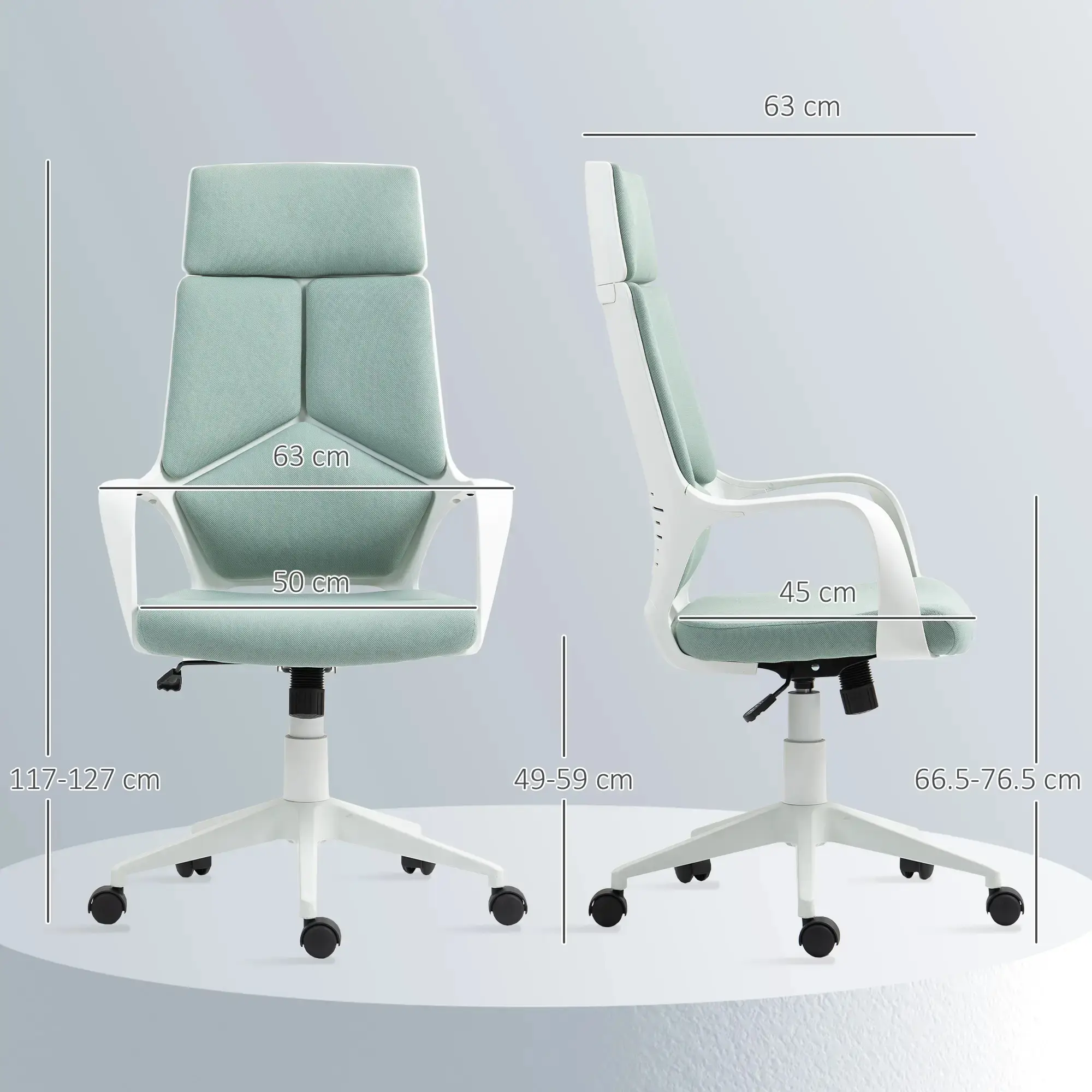 Fotoliu de birou Homcom 921-071V00GN (Green) - 5