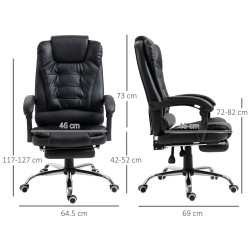 Офисное кресло Homcom 921-083V01BK (Black) Thumb