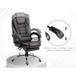 Fotoliu de birou Homcom 921-083V01CF (Brown) Thumb