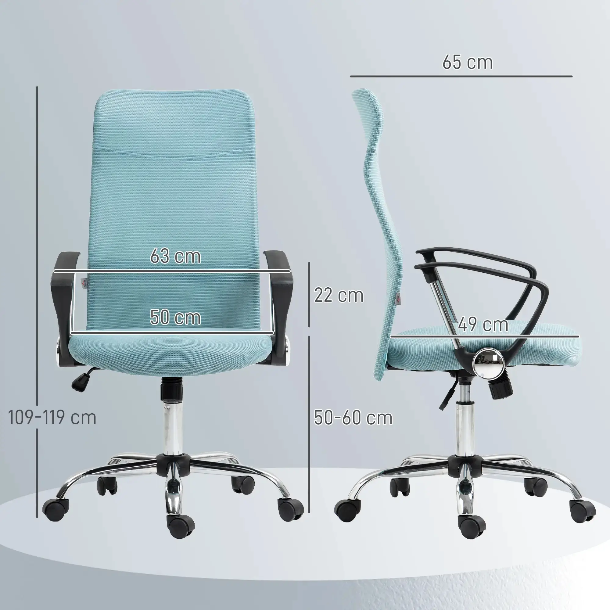 Офисное кресло Homcom 921-394V00YG (Chiaro Green) - 3