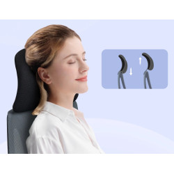 Fotoliu de birou Homcom 921-729V80BK (Black) Thumb