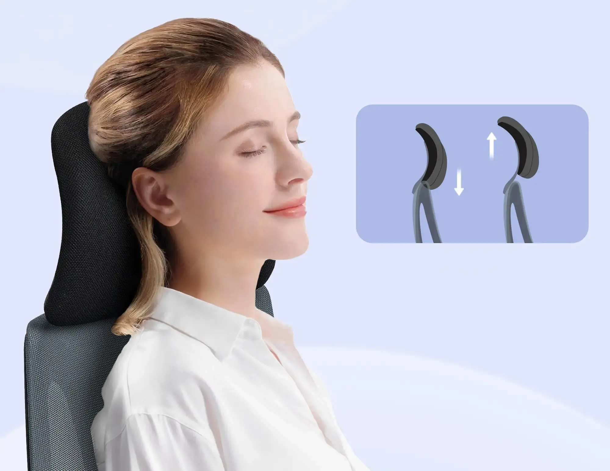 Fotoliu de birou Homcom 921-729V80BK (Black) - 5