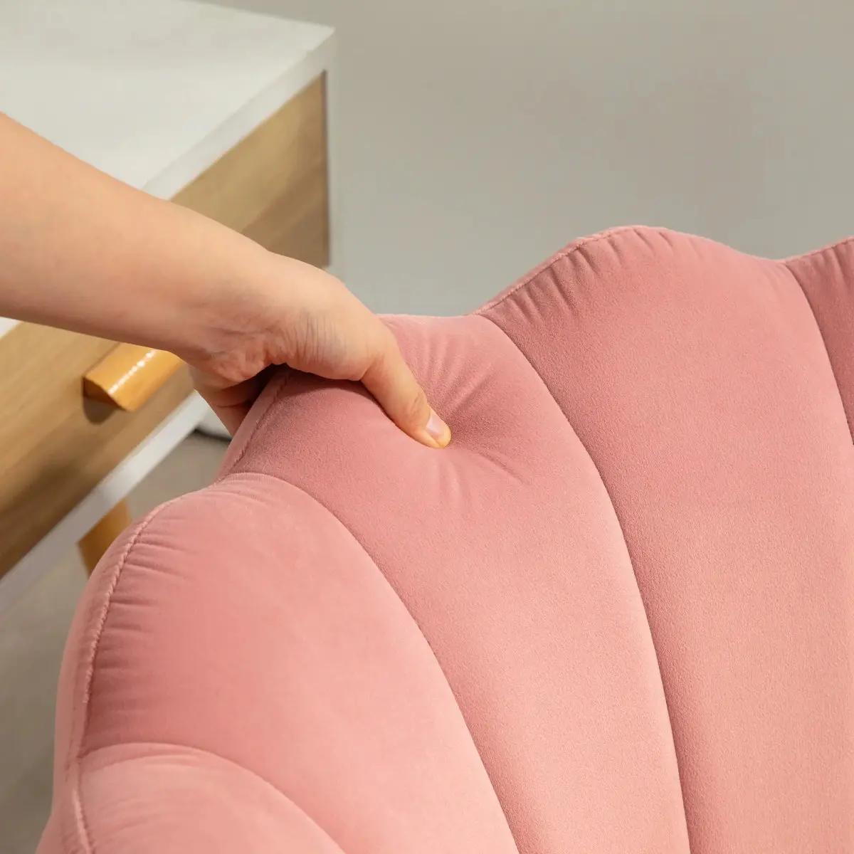Fotoliu de birou Homcom 921-765V00PK (Pink) - 5