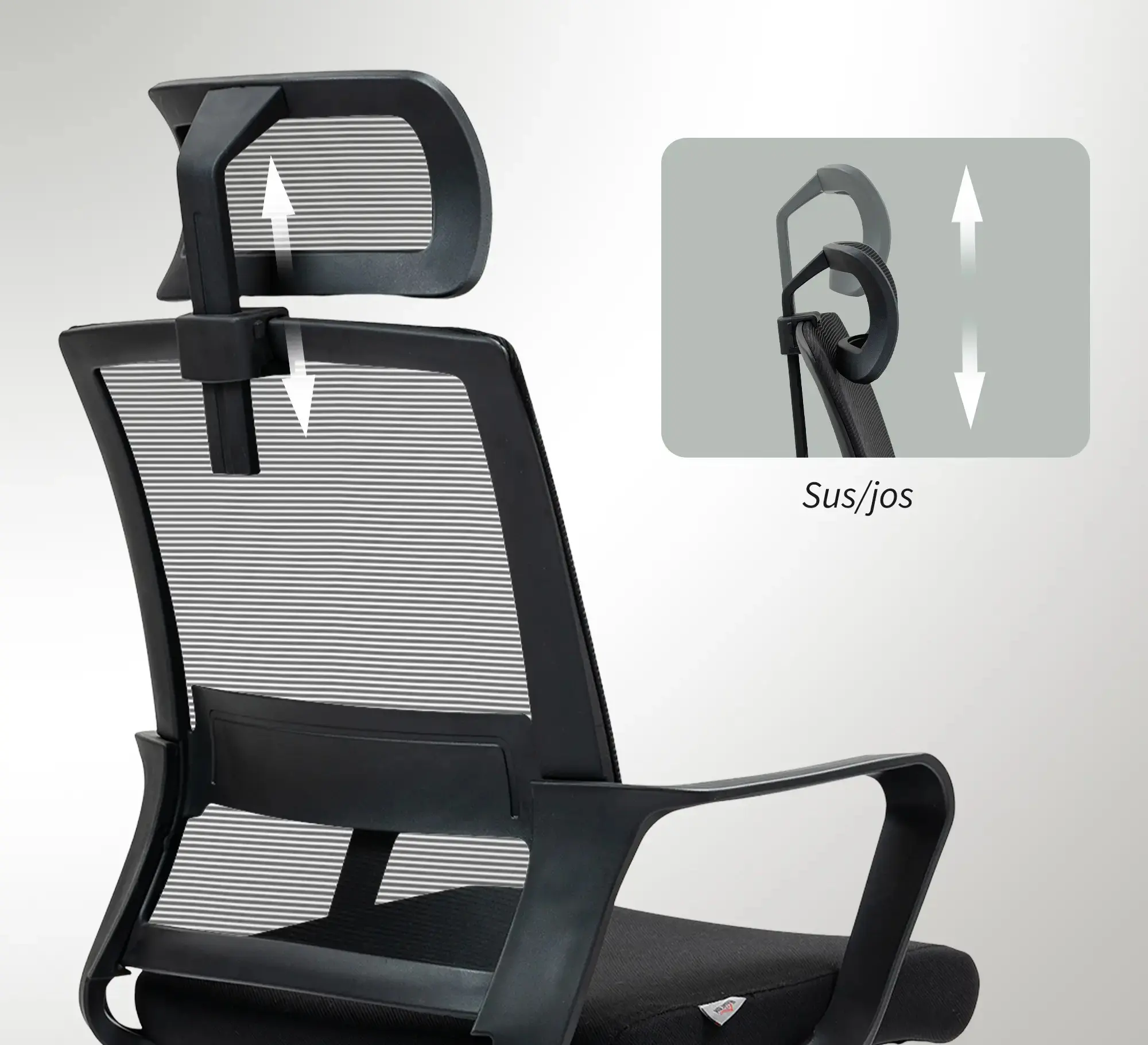 Fotoliu de birou Homcom 921-798V00BK (Black) - 4