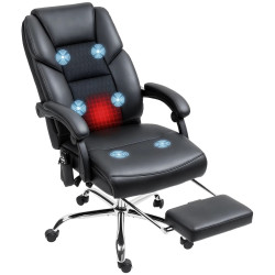 Fotoliu de birou Homcom 921-801V90BK (Black) Thumb