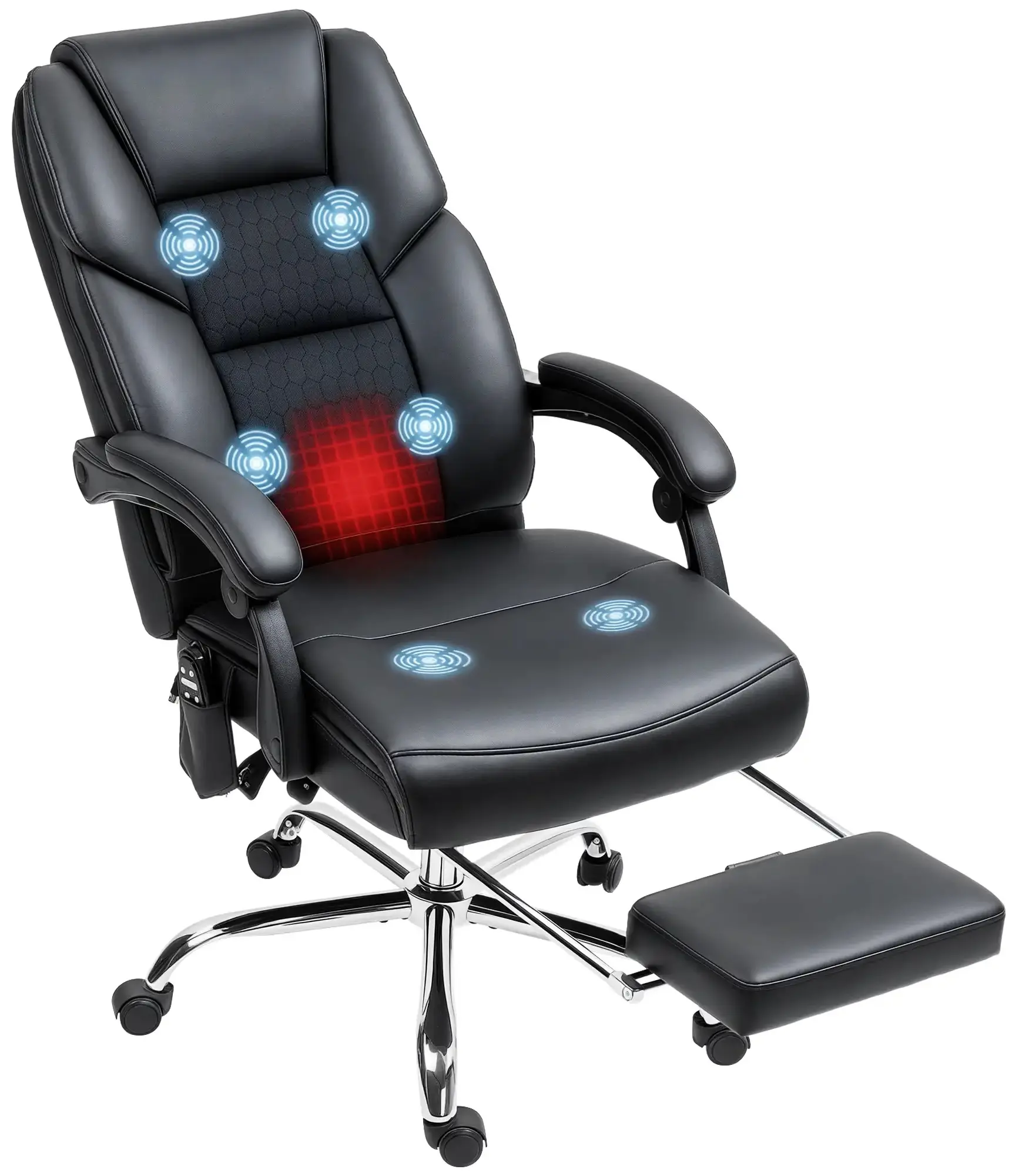 Fotoliu de birou Homcom 921-801V90BK (Black) - 3