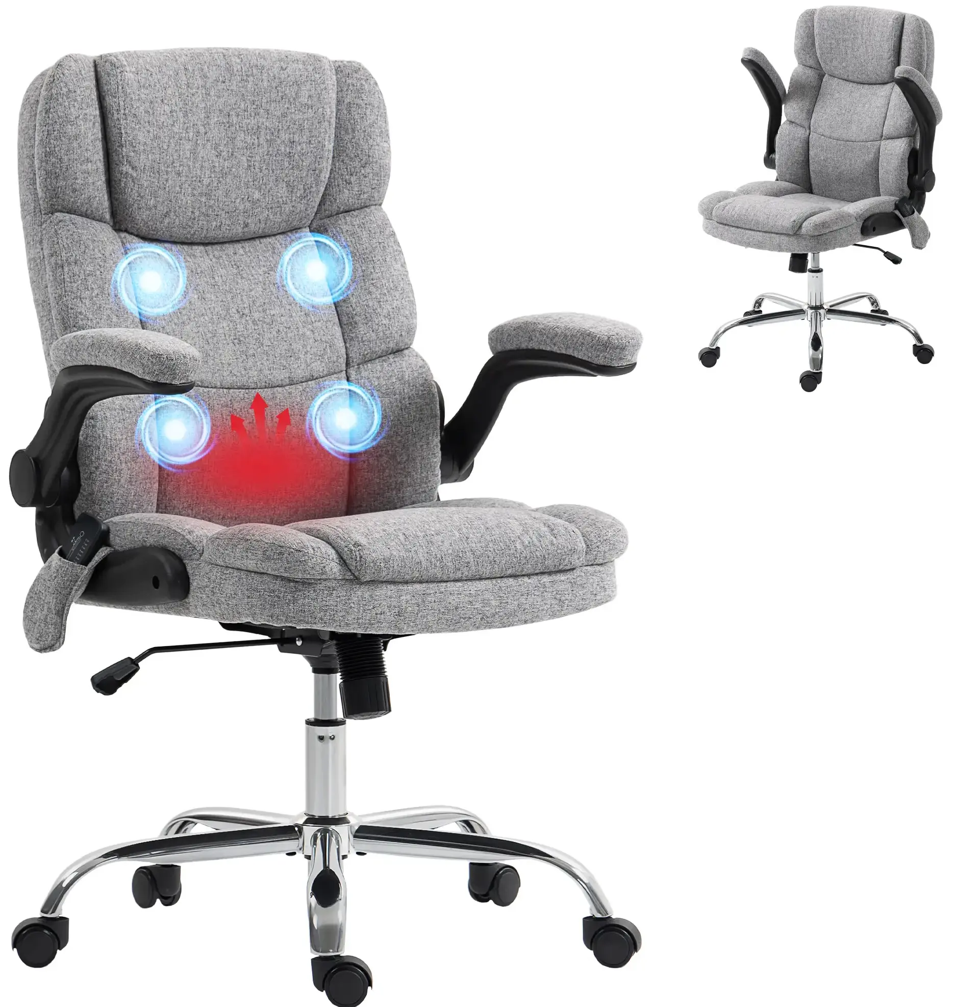 Офисное кресло Homcom 921-861V90GY (Grey) - 2