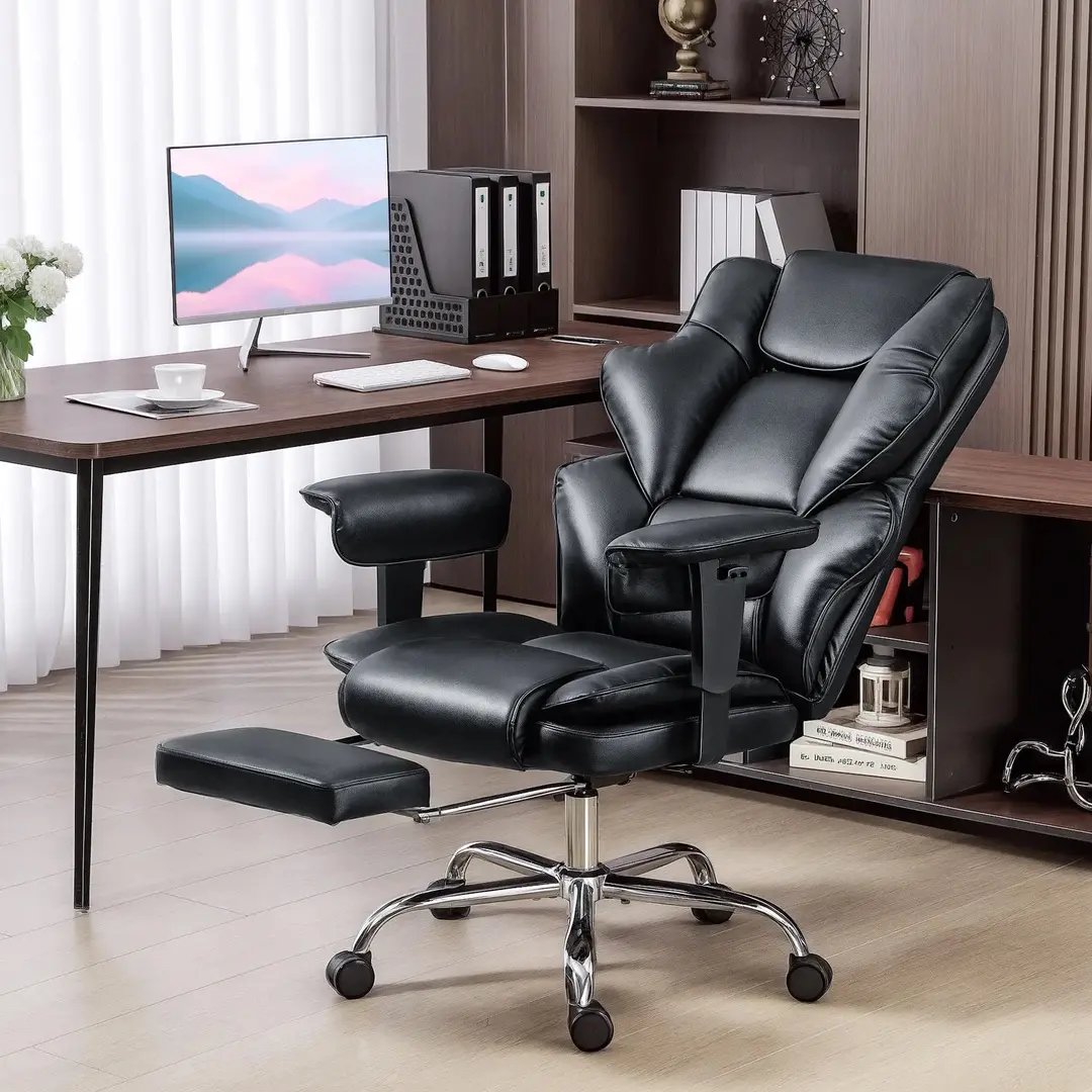 Fotoliu de birou Homcom 921-904V00BK (Black)