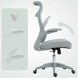 Офисное кресло Homcom 921-912V00GY (Light Grey) Thumb