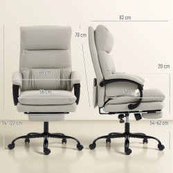 Офисное кресло Homcom 921-913V90LG (Light Grey) Thumb