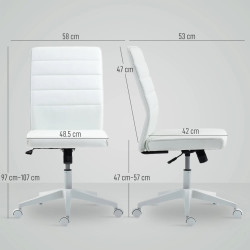 Офисное кресло Homcom 921-915V00WT (White) Thumb