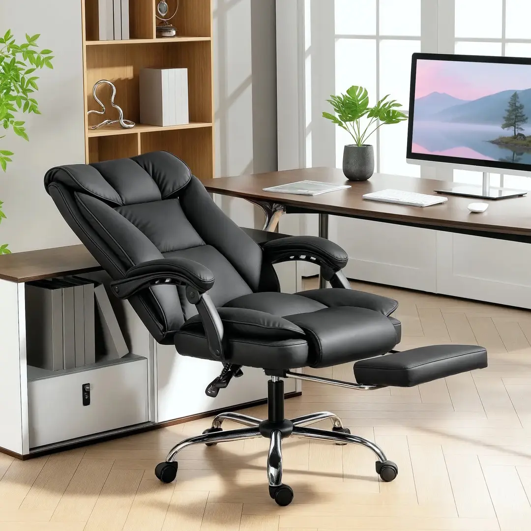 Fotoliu de birou Homcom 921-933V00BK (Black)