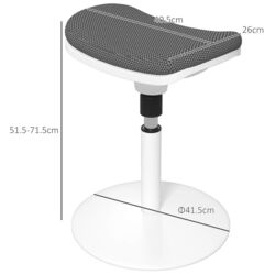 Scaun Homcom 921-708V00GY 41x71 cm (Grey/White) Thumb