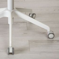 Fotoliu Ikea Fjallberget/Gunnared cu rotile (Furnir stejar alb/Bej) Thumb