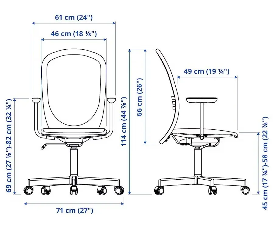 Fotoliu Ikea Flintan (Negru)