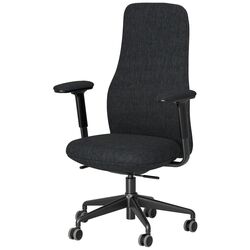 Fotoliu Ikea Gronfjall/Letafors cu brate (Gri/Negru) Thumb