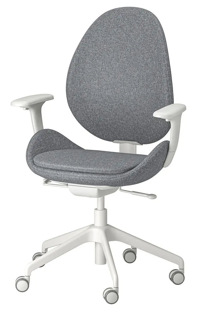 Fotoliu Ikea Hattefjall (Gunnared Gri Mediu/Alb)