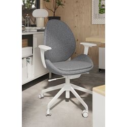 Fotoliu Ikea Hattefjall (Gunnared Gri Mediu/Alb)
