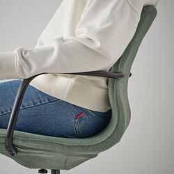 Fotoliu Ikea Langfjall cu braţe (Gunnared Verde-Gri/Negru) Thumb