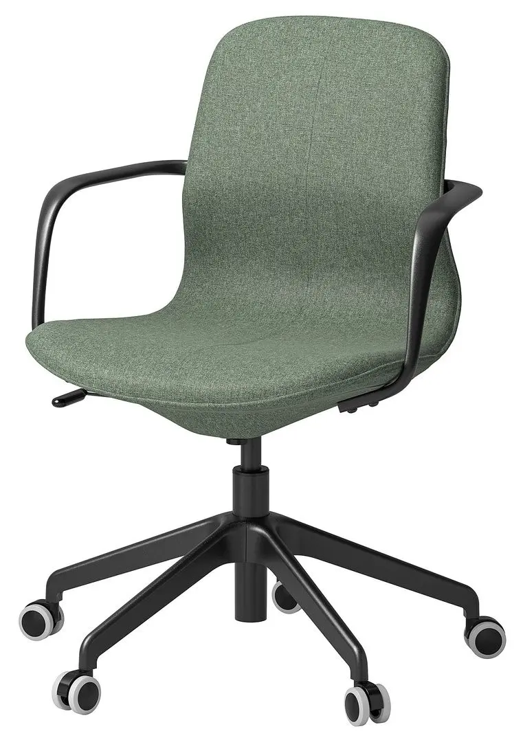 Fotoliu Ikea Langfjall cu braţe (Gunnared Verde-Gri/Negru)