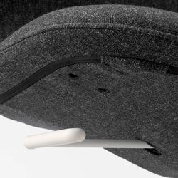 Fotoliu Ikea Langfjall rotativ (Gunnared Gri Inchis/Alb) Thumb