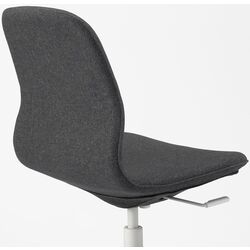 Fotoliu Ikea Langfjall rotativ (Gunnared Gri Inchis/Alb) Thumb