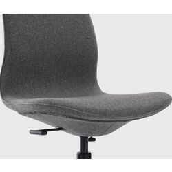 Fotoliu Ikea Langfjall rotativ (Gunnared Gri Inchis/Negru) Thumb