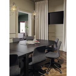 Fotoliu Ikea Langfjall rotativ (Gunnared Gri Inchis/Negru) Thumb