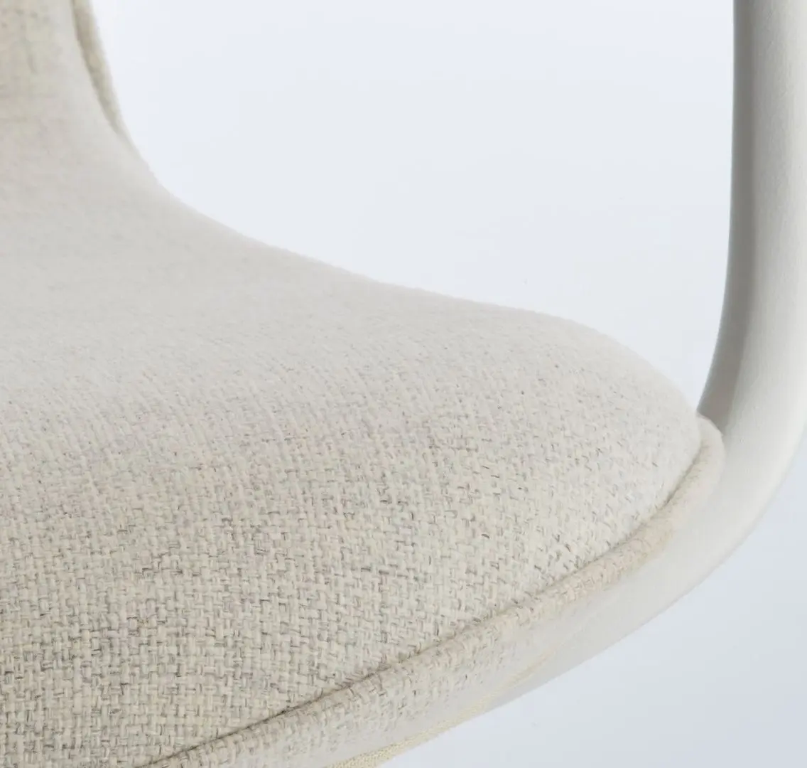 Кресло Ikea Langfjall/Gunnared (Бежевый/Белый)