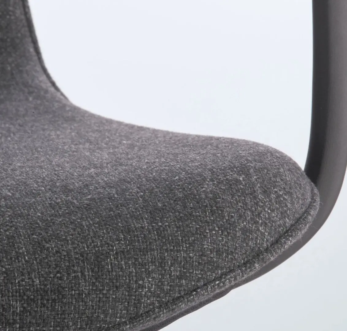 Fotoliu Ikea Langfjall rotativ/cu brate (Gunnared Gri Inchis/Negru)