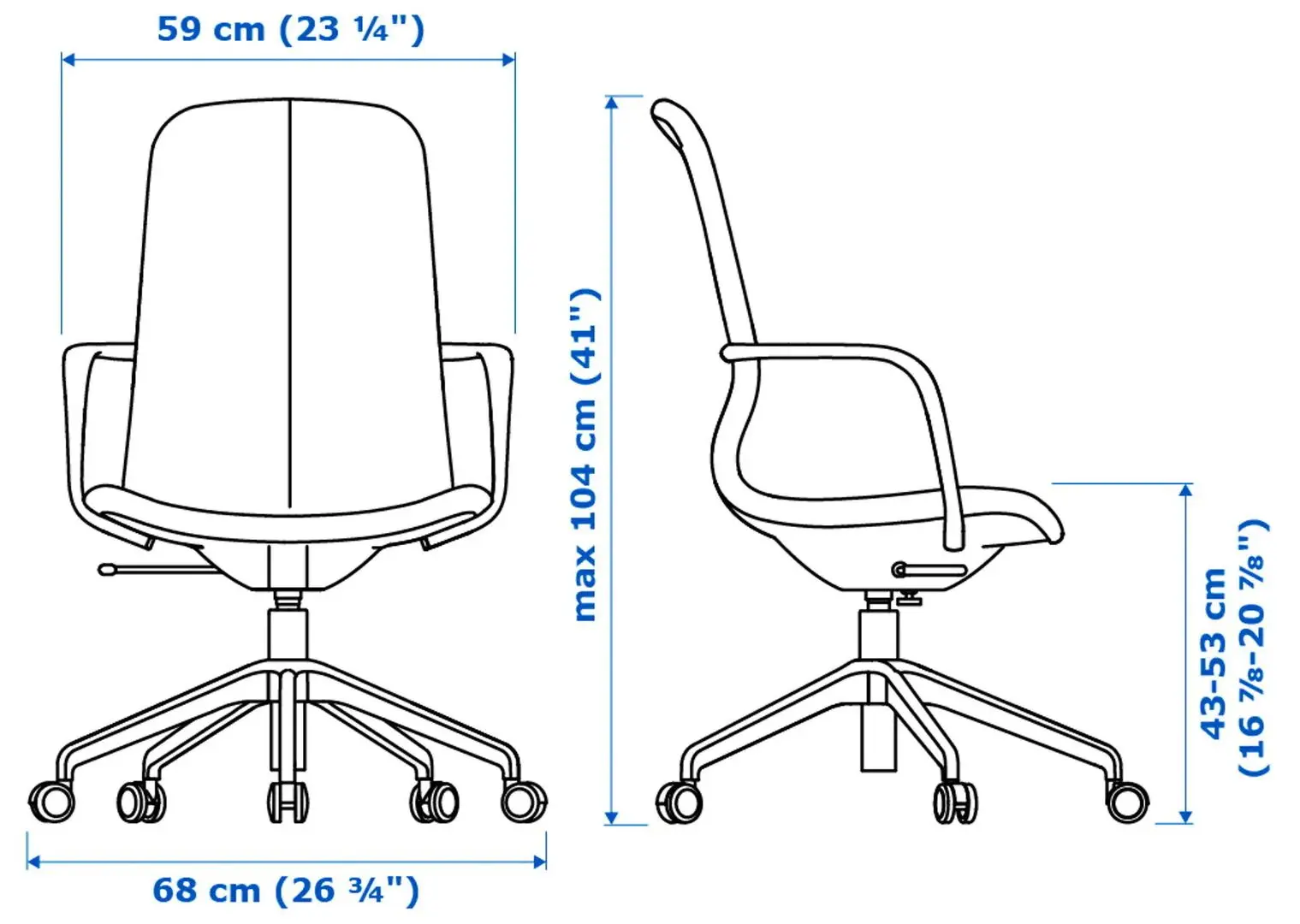 Fotoliu Ikea Langfjall rotativ cu brate/spatar inalt (Gunnared Bej/Alb)