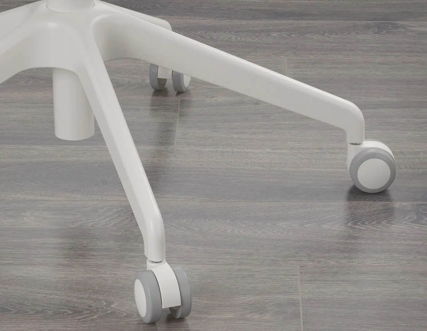 Fotoliu Ikea Langfjall rotativ cu brate/spatar inalt (Gri inchis/Alb)