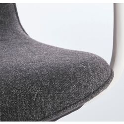 Fotoliu Ikea Langfjall rotativ cu brate/spatar inalt (Gri inchis/Alb) Thumb