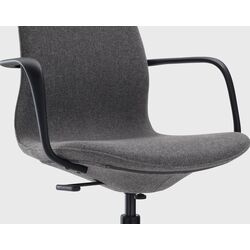 Fotoliu Ikea Langfjall/Gunnared (Gri inchis/Negru) Thumb