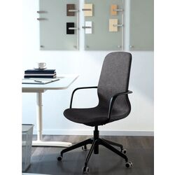 Fotoliu Ikea Langfjall/Gunnared (Gri inchis/Negru) Thumb