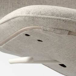 Fotoliu Ikea Langfjall/Gunnared rotativ/spatar inalt (Bej/Alb) Thumb