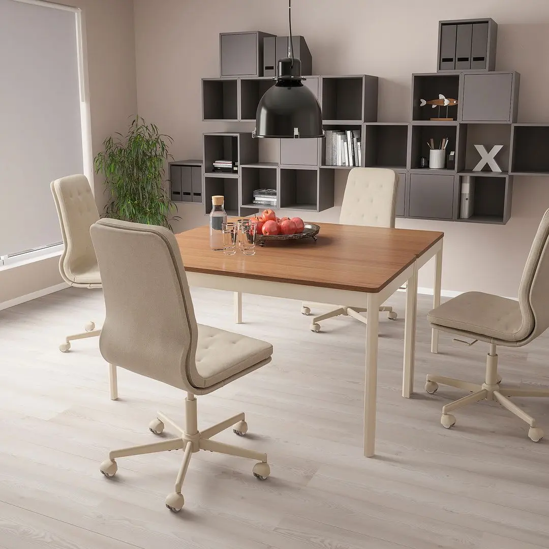 Fotoliu Ikea Mullfjallet cu rotile (Naggen Bej)