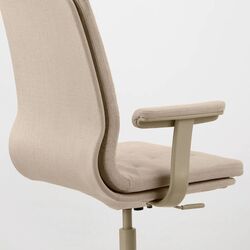 Fotoliu Ikea Mullfjallet cu rotile/cotiere (Naggen Bej) Thumb