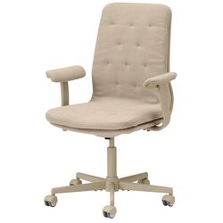 Fotoliu Ikea Mullfjallet cu rotile/cotiere (Naggen Bej)