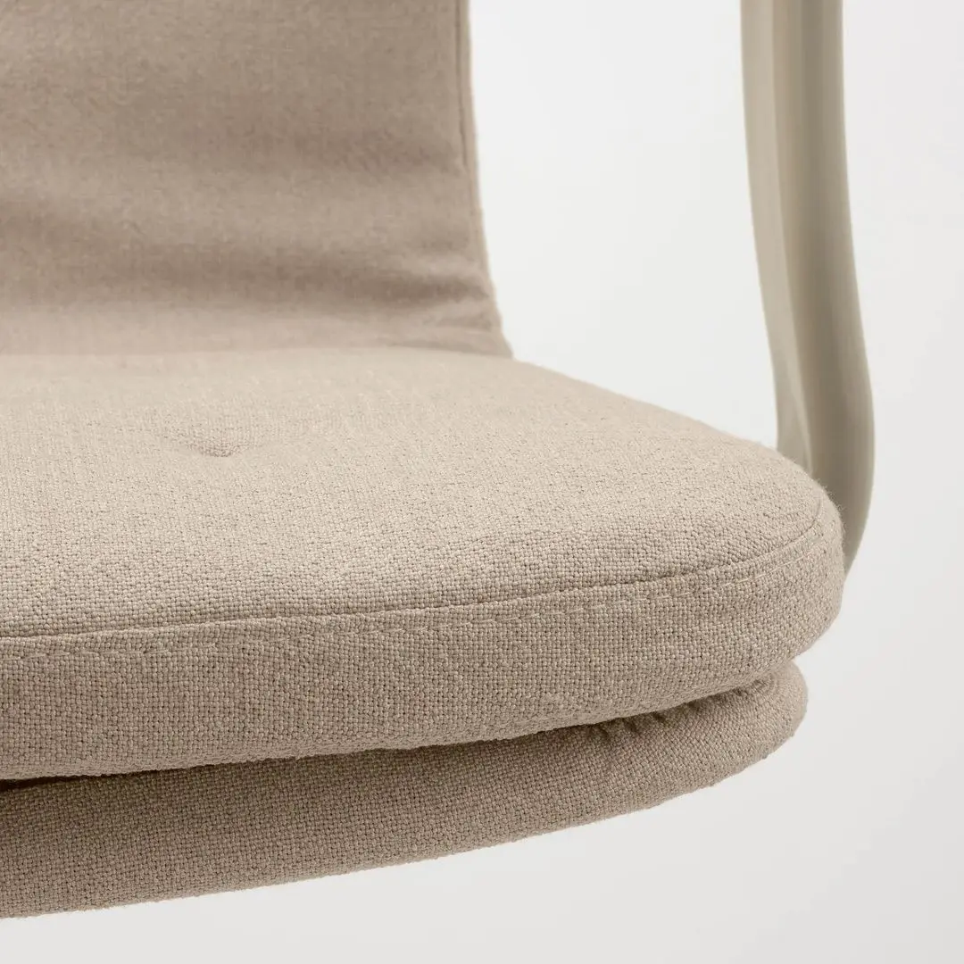 Fotoliu Ikea Mullfjallet cu rotile/cotiere (Naggen Bej)