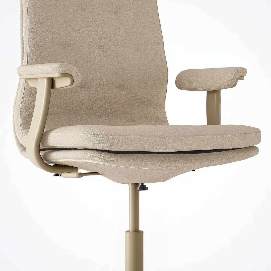 Fotoliu Ikea Mullfjallet cu rotile/cotiere (Naggen Bej)