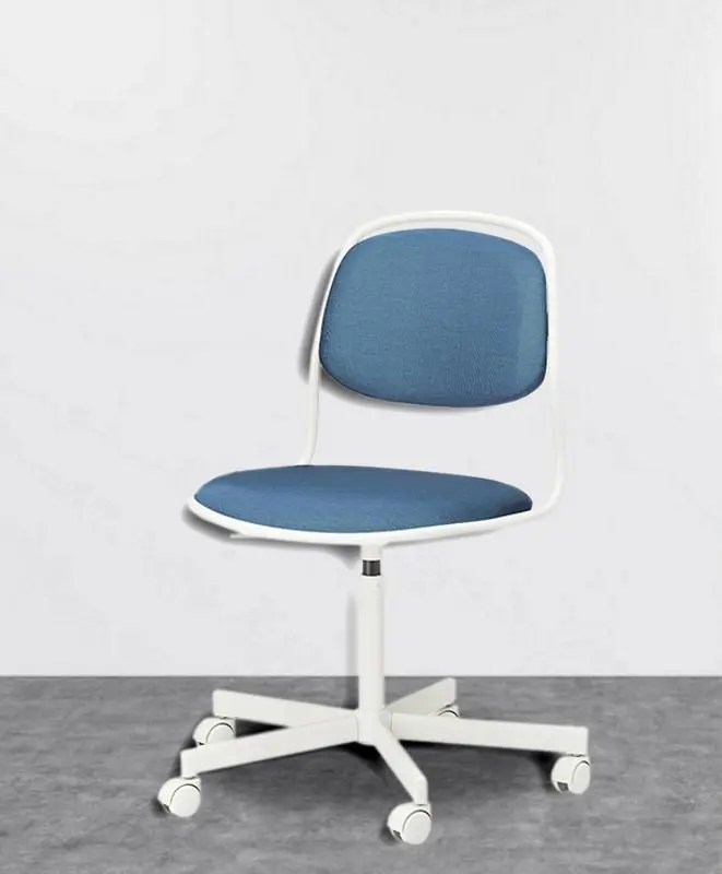 Fotoliu Ikea Orfjall (Alb/Vissle Albastru)