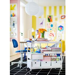 Fotoliu Ikea Orfjall (Alb/Vissle Albastru) Thumb