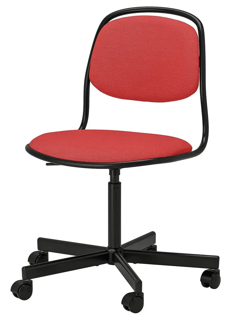 Fotoliu Ikea Orfjall (Negru/Vissle Roşu)