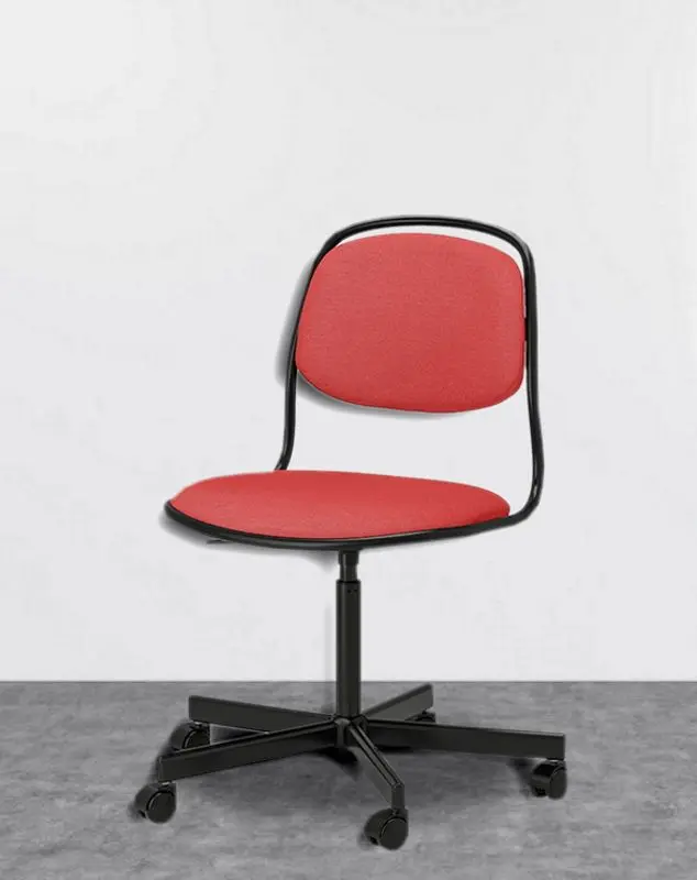 Fotoliu Ikea Orfjall (Negru/Vissle Roşu)