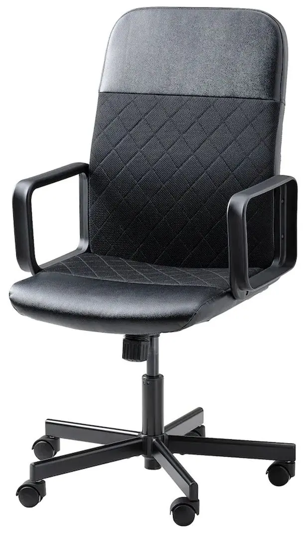 Fotoliu Ikea Renberget/Bomstad rotativ (Negru)